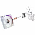 thumbnail image 3 of Disipador CPU Gamer BALAM RUSH HELIUX PRO HEX55 120mm ARGB 3pin LGA 1700 AM5 600 - 2000 RPM 4-pin PWM 4 Pipas Display Digital Blanco BR-941990, 3 of 6