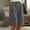 Dark Gray, variant on Sakmal Shorts for Women Trendy Wide Leg Bermuda Gray Cotton Linen High Waisted Shorts with Pockets
