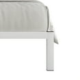 thumbnail image 5 of Castle Place Classic Twin Metal Platform Bed in White, 5 of 7