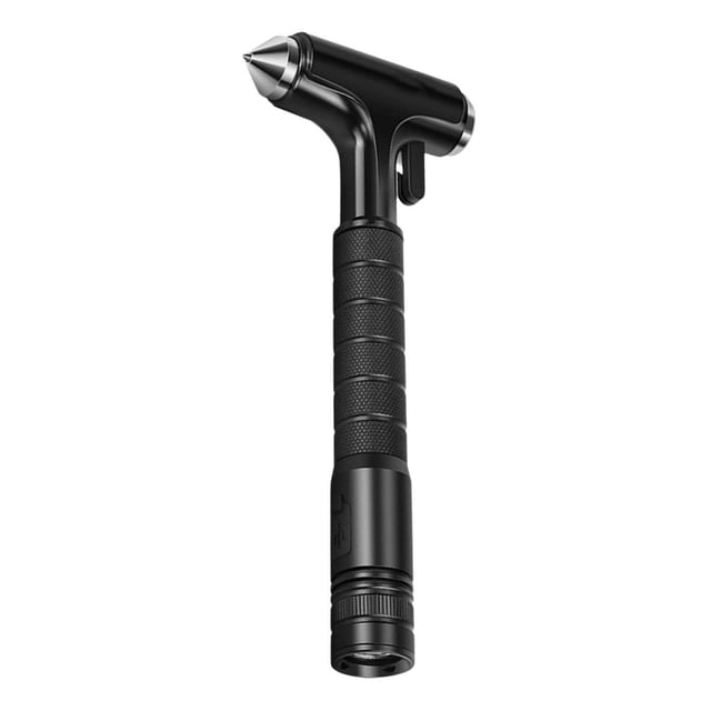 Martillo de seguridad para automóvil, de de de cinturón de seguridad incorporado, rompes portátil que salva , vehículo Negro Sunnimix Martillo de seguridad para automóviles