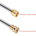 thumbnail image 3 of Kenally Varilla de extensión de lavadora de alta presión de acero inoxidable, conector 1/4 M22, 14mm, cobre, 5000psi, barra de riego para plantas Herramientas eléctricas Kenally TO008749-00B, 3 of 6