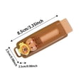 thumbnail image 3 of Retractable Cute Animal Push Pull Eraser for Pencil Drawing Adorable Stationery Brown, 3 of 6