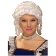 thumbnail image 1 of Perruque de Costume Adulte Style Colonial Blanc pour Femme Taille Unique, 1 of 2