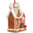 thumbnail image 6 of Northlight Lighted Candy Cane Ice Creamery Gingerbread House Christmas Decoration - 10", 6 of 9