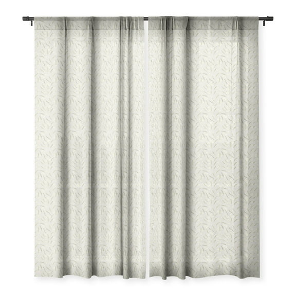 Society6 Iveta Abolina Daisy Meadow 84" x 50" Single PanelSheer Window Curtain