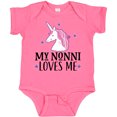 thumbnail image 3 of Inktastic My Nonni Loves Me Girl Unicorn Girls Baby Bodysuit, 3 of 5