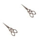 thumbnail image 4 of Tijeras profesionales Riwesomey de costura y corte de precisión marrón de cuatro hojas 2Conjunto, 4 of 6