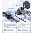 thumbnail image 2 of Car accessories 15W for MagSafe Car Mount Charger, Magnetic Wireless Car Phone Holder for iPhone 17 16 15 14 13 12 Pro Max, 360° Adjustable iPhone Charger for Car with USB C Car Charger Adapter, 2 of 7
