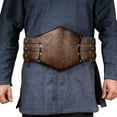thumbnail image 6 of Medieval Girdle Vintage Sturdy Medieval Belt for Stage Show Festival Halloween Brown, 6 of 8
