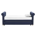 DHP Sophia Upholstered Daybed and Trundle, Navy Linen