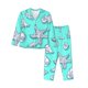 thumbnail image 1 of Fotbe Seashell And Starfish Conjunto de Pijama de Manga Larga para Mujer con Estampado, Ropa de Dormir de 2 Piezas, Conjunto de Casa Suave y Cómodo con Bolsillos-Large, 1 of 7