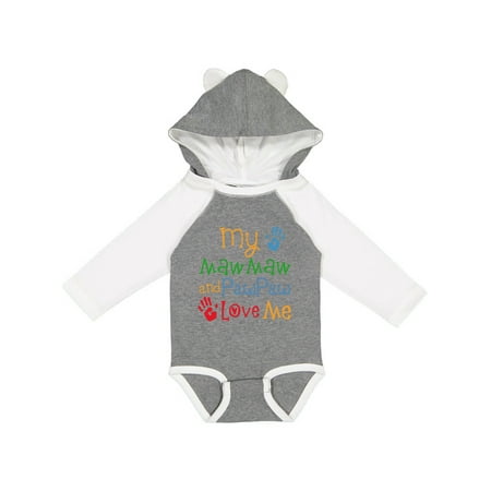 

Inktastic Mawmaw and Pawpaw Love Me Gift Baby Boy or Baby Girl Long Sleeve Bodysuit