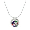 thumbnail image 1 of Delight Jewelry Silvertone Mardi Gras Jester Joy Ring Charm Necklace, 18", 1 of 4