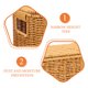 thumbnail image 3 of FENGGUIQU Organizador Tejido De Almacenamiento Para Revistas Y Objetos En Casa, 3 of 8