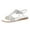Silver-2, variant on Women Wedge Shoes Flat Beaded Sandals Beach Sandals Thong Flat Beach Slippers Sandals