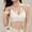 #0044-White, variant on Women's Double Strap Back Closure Bra, Wireless Mesh Hollow Out Push Up, Breathable Nylon Seamless Gather, Smooth Crisscross Straps for Daily Casual Gift