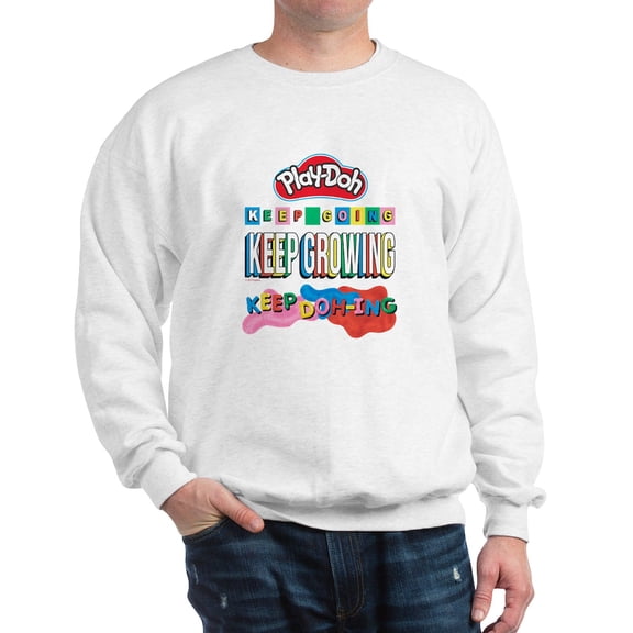 CafePress - Play Doh Keep Going Keep Growing Sweatshirt - Crew Neck Sweatshirt