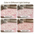 thumbnail image 7 of ODIKA Pink Boho Vines Vintage Petal Border Alfombra Para Cuarto Foldable Easy Care for Queen Size Bedroom, Under Bed, Master, 7 of 7