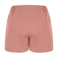 thumbnail image 7 of Arnsht Stretch Relaxed Shorts for Women Elastic High Waist Summer Lightweight Solid Color Casual Shorts with Pockets Pink S, 7 of 7