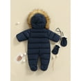 thumbnail image 4 of Manteau d'Hiver pour Bébé Combinaison Chaude à Capuche, 4 of 9