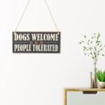 thumbnail image 2 of VIFERR Simple Style Door Window Wall Hanging Plaque Wooden Hanging Board Sign DIY Festive Decoration 2PCS, 2 of 7