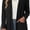 Black, variant on Womens Lightweight Long Sleeve Cardigan with Pockets – Trendy Casual Open Front Style (XS-XXL)