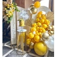 thumbnail image 4 of Globos de fiesta Aiwolf en forma de confeti de oro amarillo, 50 unidades, 30 cm, látex, 4 of 7