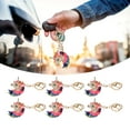 thumbnail image 1 of Car Keychain6pcs Strass Strass Pendentif de Mode Keychain Animal Caractéristiques de Pointe, 1 of 5