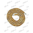 thumbnail image 3 of Silver Citrine Tennis Necklace 5 mm Round Citrine Tennis Chain Natural Madiera Citrine Round Tennis Chain 925 Solid Sterling Silver Citrine Necklace For Women November Birthstone Necklace, 3 of 4