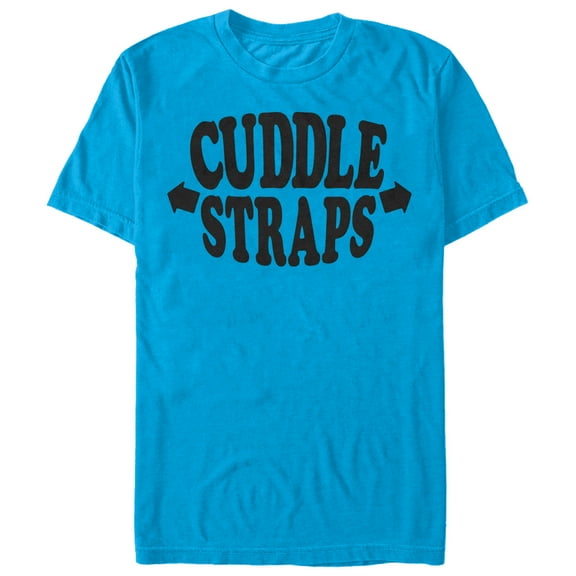Men's CHIN UP Cuddle Strap Arms Graphic Tee Turquoise 2X Large