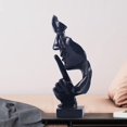 thumbnail image 2 of Ornamento de resina de personaje de estatua abstracta - Negro Adepaton LF-0115, 2 of 6