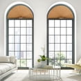 thumbnail image 5 of Arch Window Shades No Tools Light Filtering Fabric Shade Stick on Half Circle Round Pleated Blinds Arched Window Covering for Bedroom Kitchen Bathroom, 5 of 5