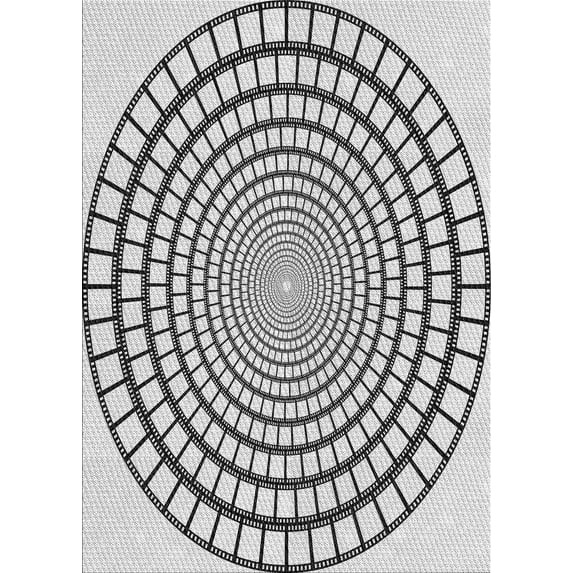 Ahgly Company Machine Washable Indoor Rectangle Transitional Gray Area Rugs, 8' x 10'