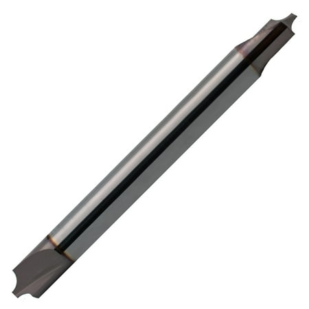 

.015 Radius 2 Flute Double End Carbide Corner Rounding End Mill TiCN Coated .095 Pilot 1/8 Shank 2 OAL