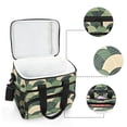 thumbnail image 6 of FORMRS Insulated Cooler Bag 24 Cans Capacity Soft Leakproof Lunch Box with Side Pockets, Green Abstract Shapes, 6 of 7