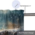 thumbnail image 5 of Wolf Window Curtain Valances Winter Snow Wildlife Animal Safari Hunting Theme Privacy Window Valances for Living Room Kitchen 54 by 18 in, 1 Panel, 5 of 6