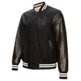thumbnail image 2 of Men's Mitchell & Ness Black LA28 Full-Snap Varsity Jacket, 2 of 7