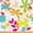 Apple Green Marigold, variant on Ambesonne Floral Fabric by the Yard Upholstery, Repetitive Lilac Flowers Art, 1 Yard, Pale Fuchsia and Marigold