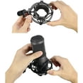 thumbnail image 5 of AT2020 Shock Mount with Pop Filter - Foam Windscreen with Microphone Shockmount Reduces Vibration Noise and Blocks Out Plosives for Audio Technica AT2020 AT2035 ATR2500 Condenser Mic by SUNMON, 5 of 7