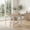 Oak Natural Antique White, variant on Farmhouse Round Extendable Dining Table with Leaf - Oak Natural Wood & Antique White