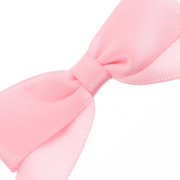 WEUVEB Double-Sided Tape Bow Satin Ribbon Bows Pink 20Pcs