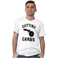 thumbnail image 4 of Cutting Carbs Pizza Cutter Foodie Men's Graphic T Shirt Tees Brisco Brands X, 4 of 4