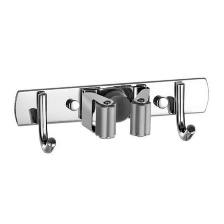 

Stainless Steel Mop Clip Free Punching Multifunctional Hook Broom-holder