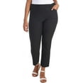 thumbnail image 4 of Hilary Radley Women Mid-Rise Stretch Pull-On Ankle Pant (Black,Large), 4 of 8