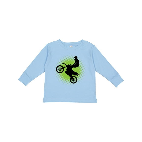 Inktastic Motocross Rider Freestyle Sports Boys or Girls Long Sleeve Toddler T-Shirt