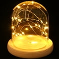 thumbnail image 2 of Miangastore Creative Night Light LED Bedside Lamp Glass Dome Table Lamp without Battery, 2 of 8
