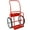 Red, variant on Double Cylinder Cart, Removable 220 Lbs Load Capacity Cart, Dual Oxygen Tank Cart Dolly with 2 Hinges 2 20" Phneumaticr Wheels for Full Range Optimize Welding Transport