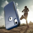 thumbnail image 3 of Apple IPhone XR Heavy Duty Defender Case, Dteck Hybrid Rugged Shockproof Cover For iPhone XR,Navy + Black, 3 of 7
