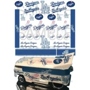 1:64 DODGERS WATER-SLIDE DECALS FOR HOT WHEELS, MATCHBOX, SLOT CAR:
