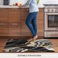 thumbnail image 6 of Black Marble Door Mat Indoor Outdoor, Grey Gold Texture Vintage Farmhouse Art Non Slip Welcome Mat with Rubber Backing, Absorbent Fabric Front Door Mats Entryway Rug for Home Patio Entrance 18"x30", 6 of 8
